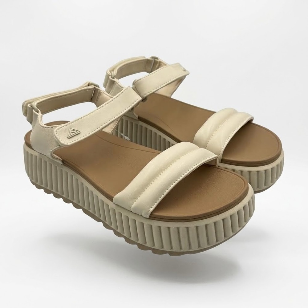 Reef Vista Higher Raya Sandals Women 9 Vintage Sand NEW Platform CJ6557